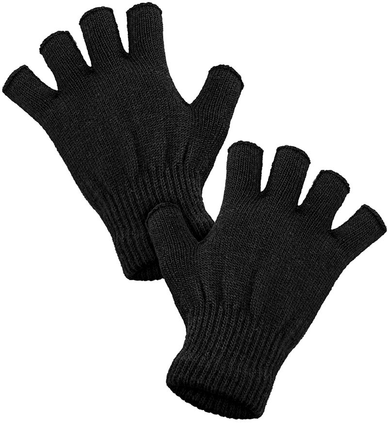 Fingerlose Handschuhe onesize scharz