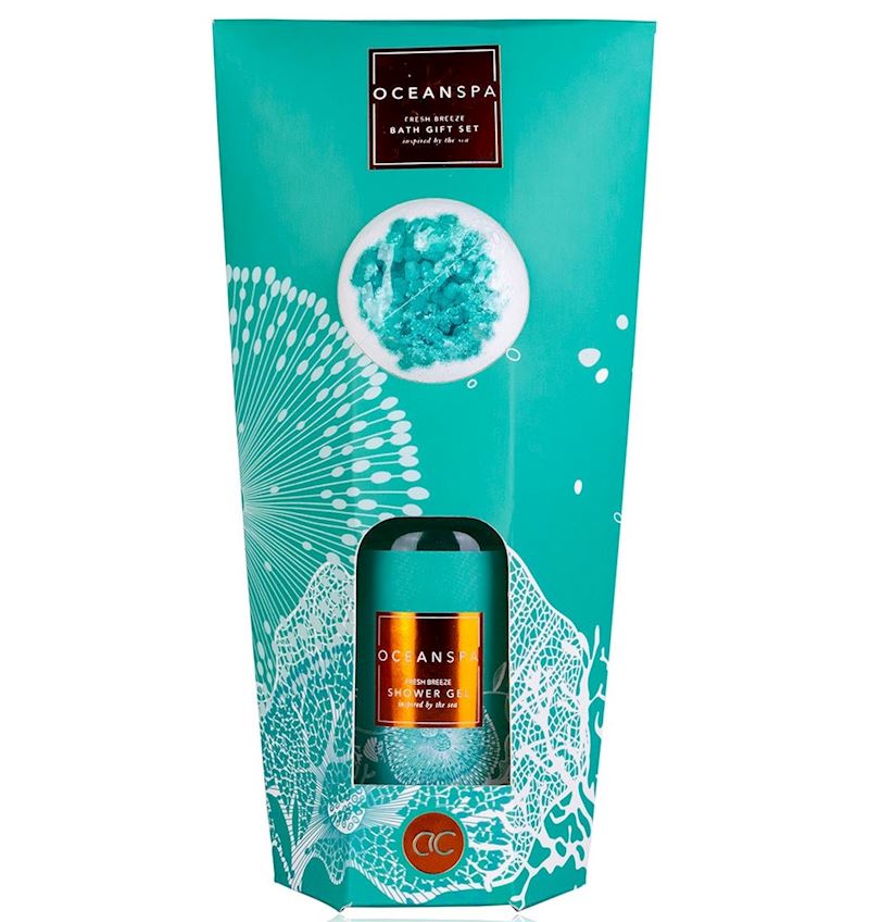 Badeset OCEAN SPA, Duschgel 100 ml, Badefizzer 50 g