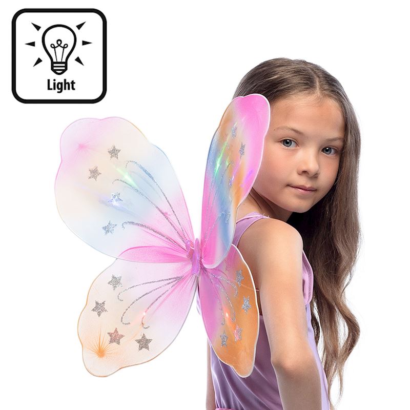 LED Flügel Schmetterlingfee 47 x 41 cm für Kinder