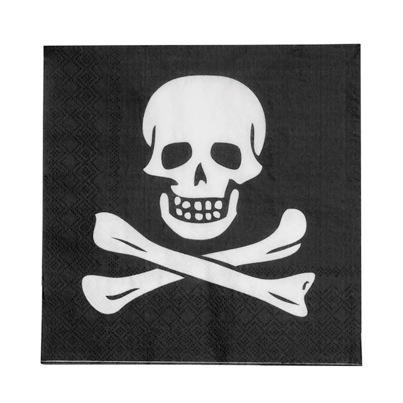 Papierservietten  Pirat 20 Stk 33x33 cm