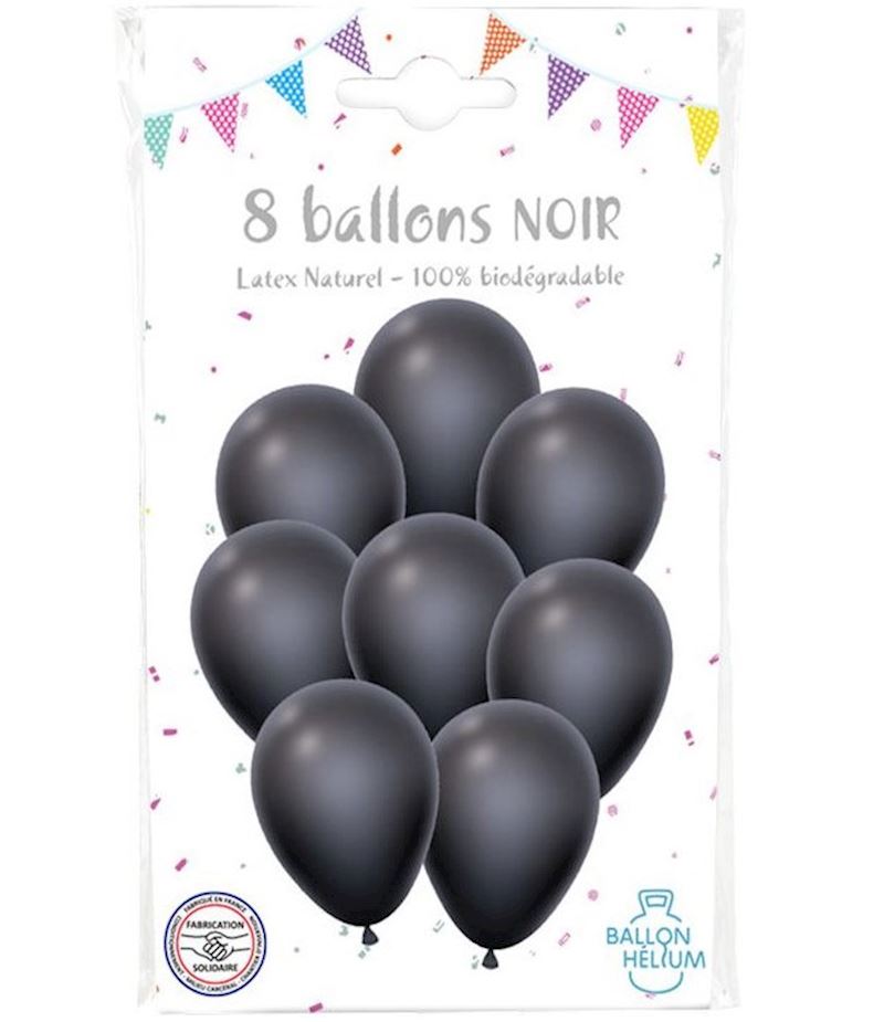 Ballons noir 30 cm Sachet à 8 pcs