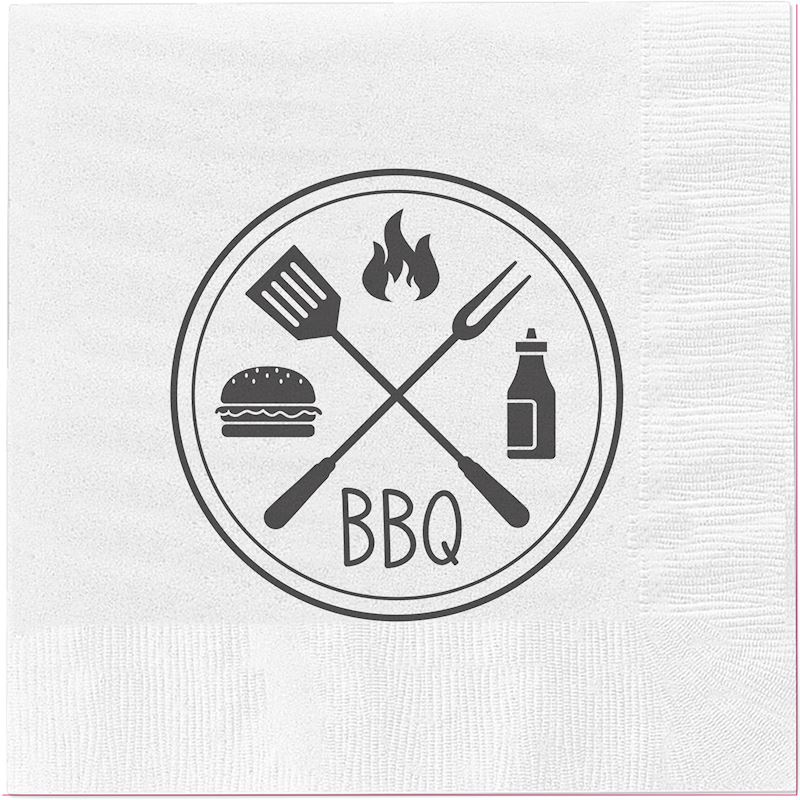 Servietten  BBQ 20 Stk. 3-lagig, 33x33 cm