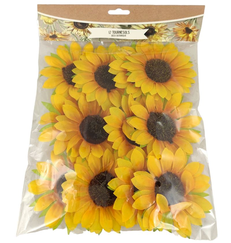 Sonnenblumen 12 Stk. 8 cm DM