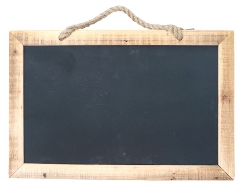 Karton Tafel  mit Holzrahmen 60x40 cm schwarz
