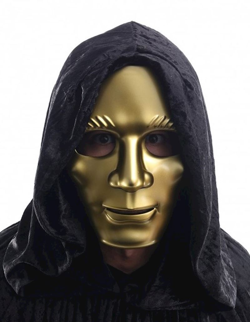 Gesichtsmaske gold Hardplastik