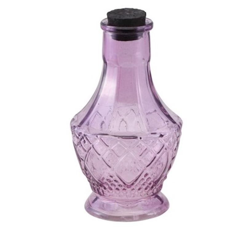 Glas Ampulle violett Halloween 6.5x11.5 cm