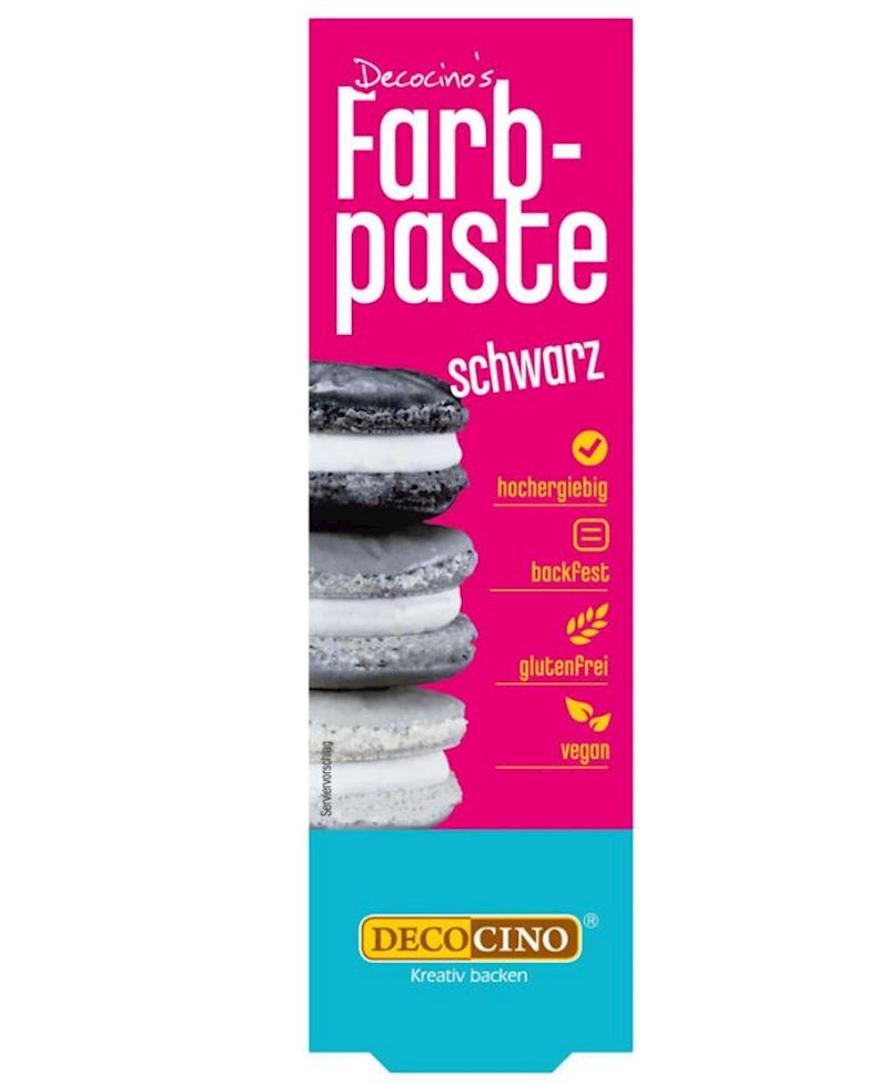 Lebensmittelfarbe schwarz Paste 20 g Farbpaste