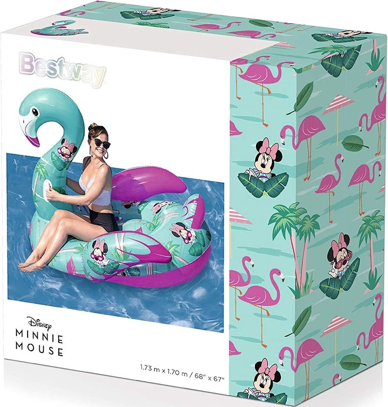 Flamingo Minnie Mouse aufblasb Schwimminsel 173x170 cm