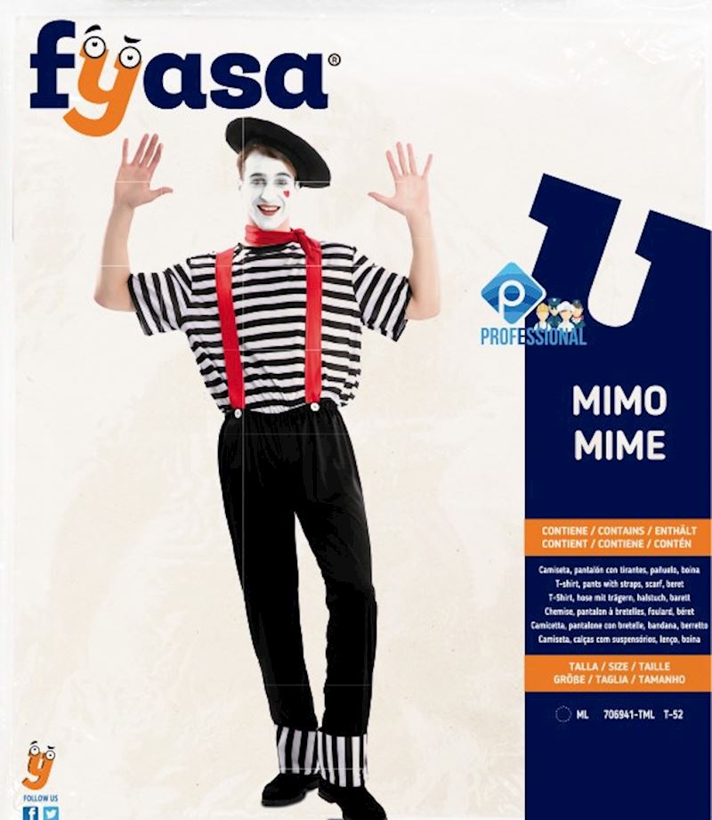 Costume mime homme taille M/L