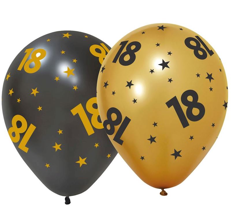 Gummiballone 18, 6 Stk. Golden Celebrations