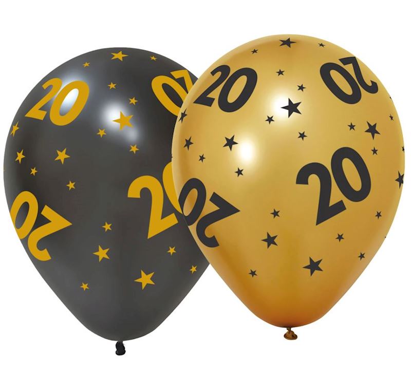 Gummiballone 20, 6 Stk. Golden Celebrations