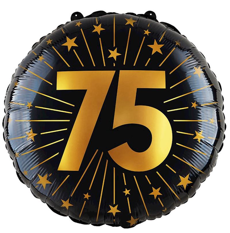 Folienballon 75, 45 cm Golden Celebrations im Beutel