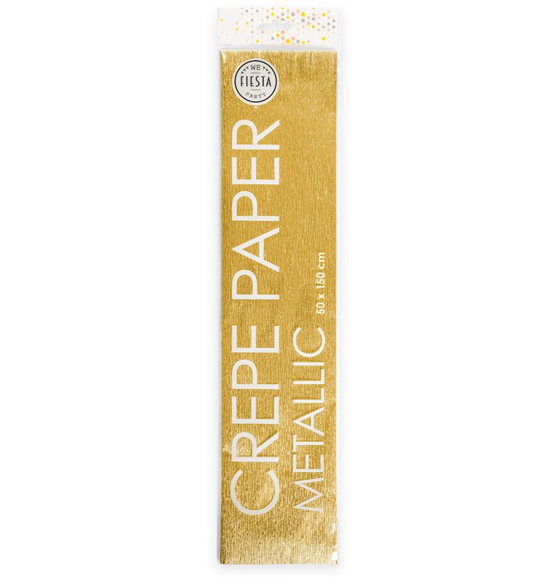 Krepppapier metallic gold 50x150 cm
