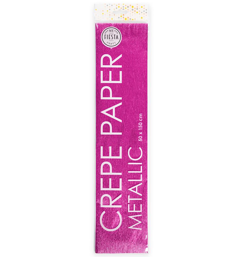 Krepppapier metallic pink 50x150 cm