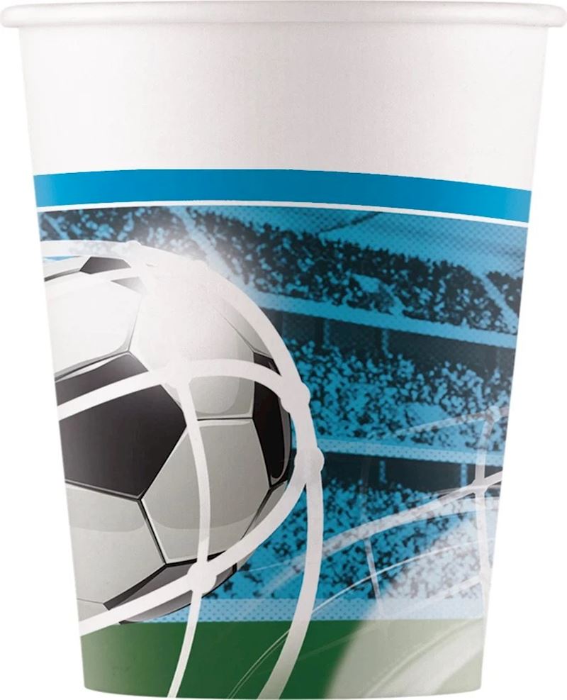 Partybecher Fussball 200 ml 8 Stk.