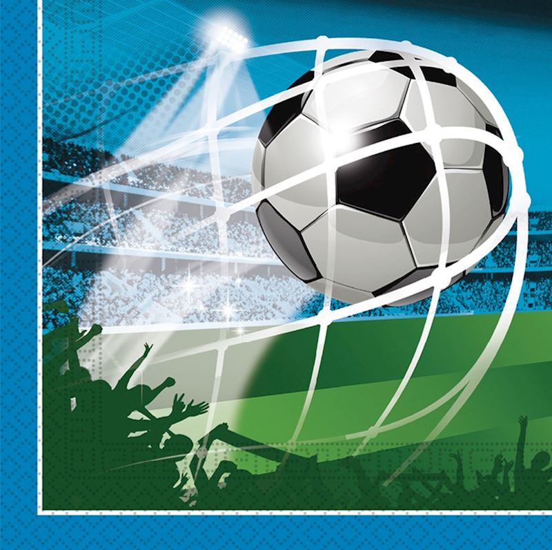 Servietten Fussball 33x33 cm 20 Stk.