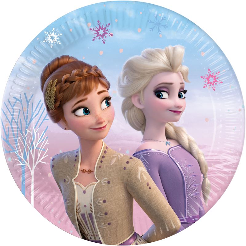 Partyteller Frozen 2 Wind Spirit 8 Stk. 20 cm aus Karton