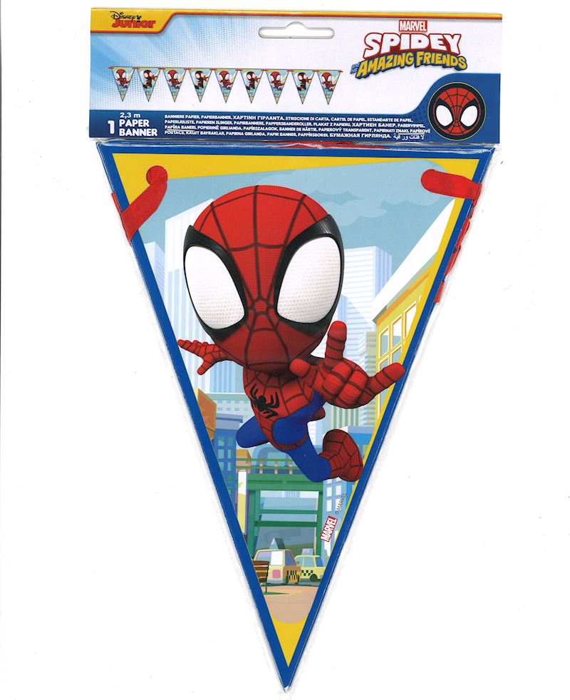 Wimpelkette Spidey & His Amazing Friends 2.3 m Karton