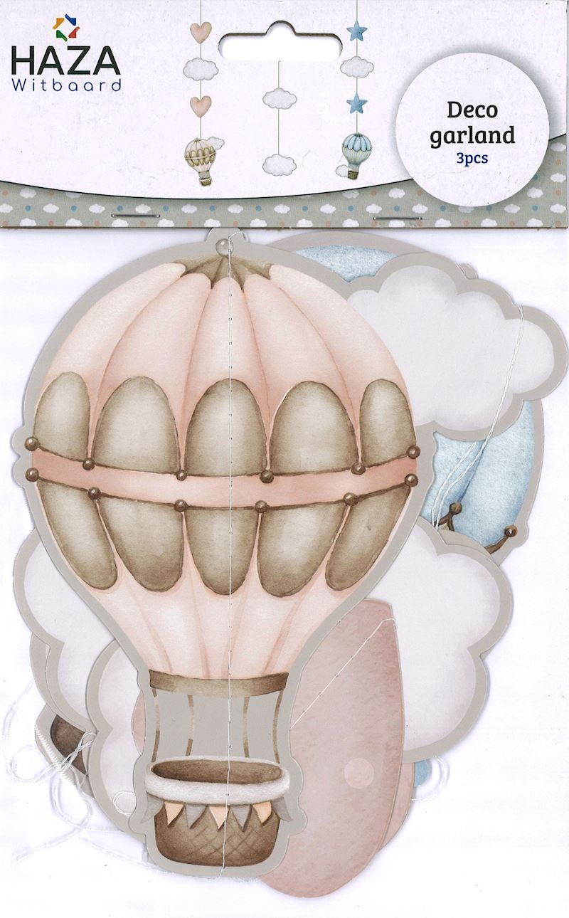 Hängedeko Baby gender reveal 3 tlg.  80 cm Heissluftballon