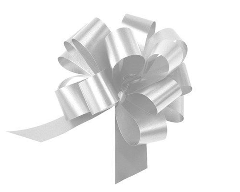 Polyband Geschenk Schlaufe weiss 15 cm