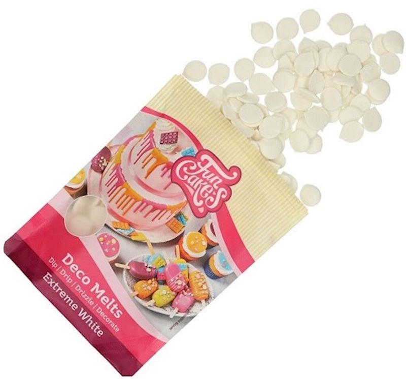 FunCakes Deko Melts 250 g Weisse Schokolade Drops