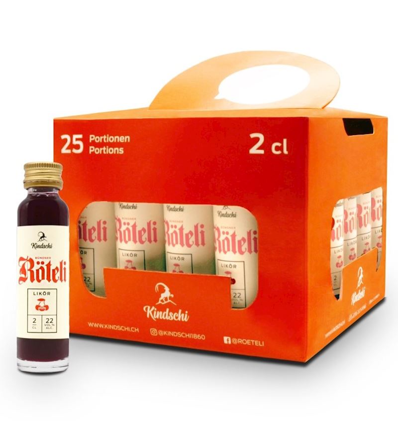 Bündner Röteli 25 x 2cl, 22% Vol.