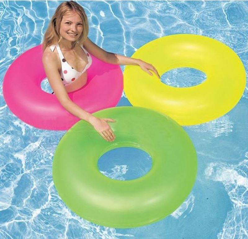 Schwimmring 3 Neonfarben sort. 91 cm