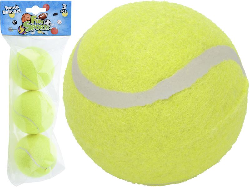 Balle de tennis 6 cm 3 pc 