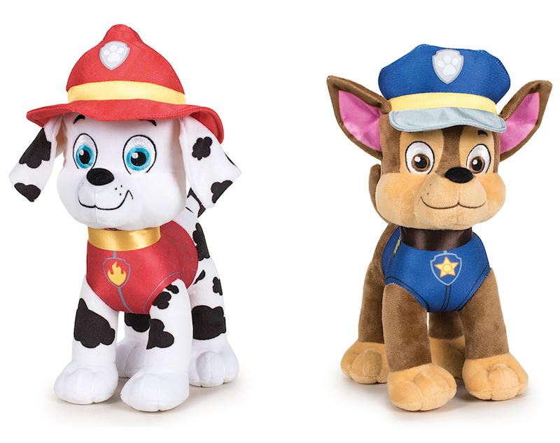 Peluche Paw Patrol Chase Marshall 27 cm 2 ass