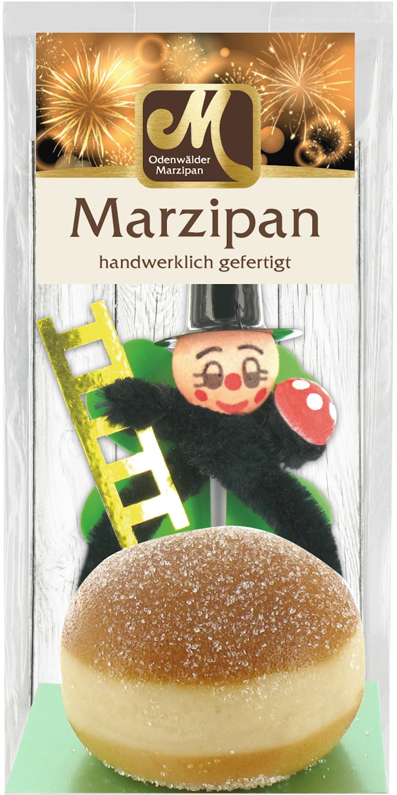 Marzipan Kreppl / Berliner mit Schornsteinfeger im Beutel 50 g