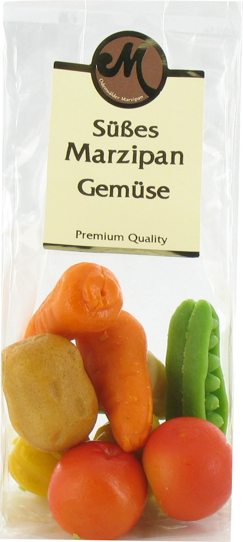 Marzipan Süsses Gemüse im Beutel 100 g, kurzes MHD