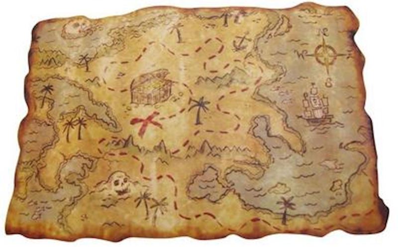 Piraten Schatzkarte 29x45 cm 