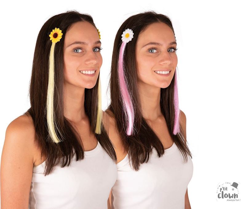 Haarclip Blume 2er Set. 2xsort.