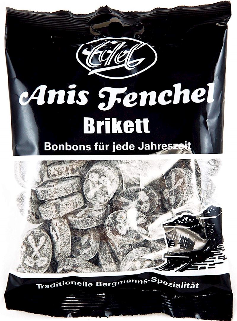 Edel Anis Fenchel Brikett Bonbons im Flachbeutel 120g