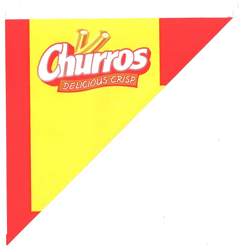 Churros sachet en papier 100 pc, 21x30x22 cm