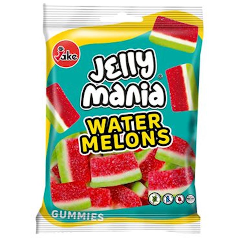 Jake Jellymania Water Melons halal, 100 g im Beutel