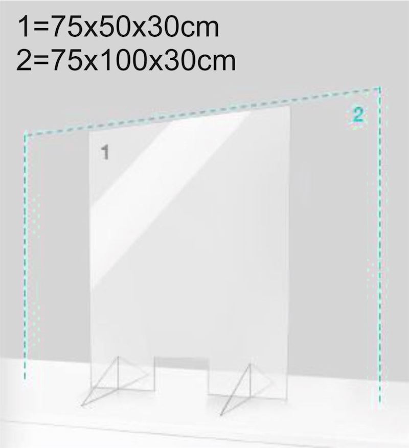 Prevent table 4mm acrylique 75x50x30cm