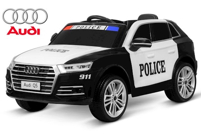 Kinder Elektro Auto Audi Q5 Polizei, 2x 40W 12V 7Ah 2.4G