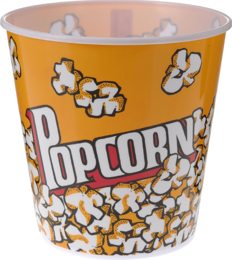Eimer für Popcorn 18x18cm orange