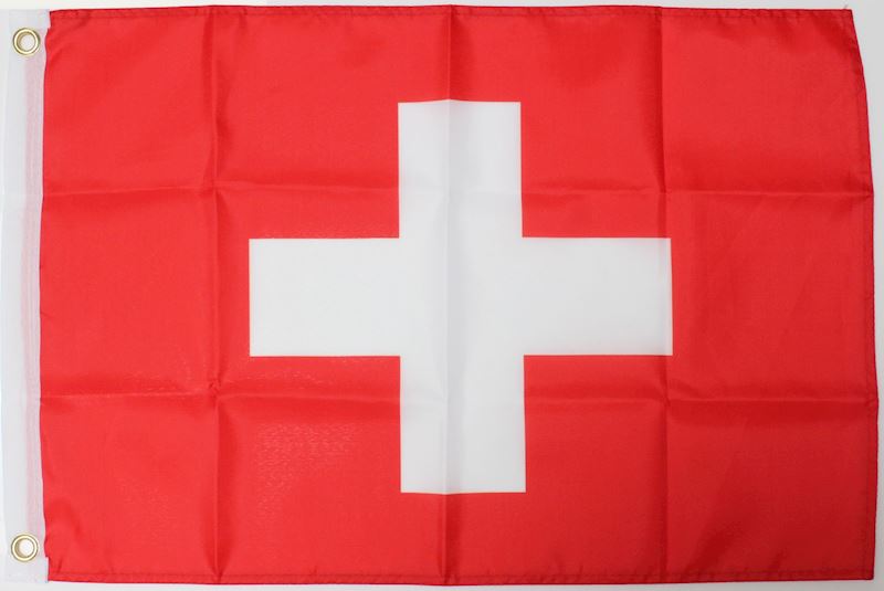 Fahne Schweiz 40x60cm mit Ösen 