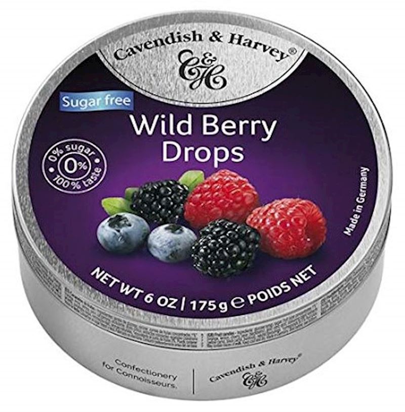 Cavendish & Harvey Wild Berry 175 g, sans sucre