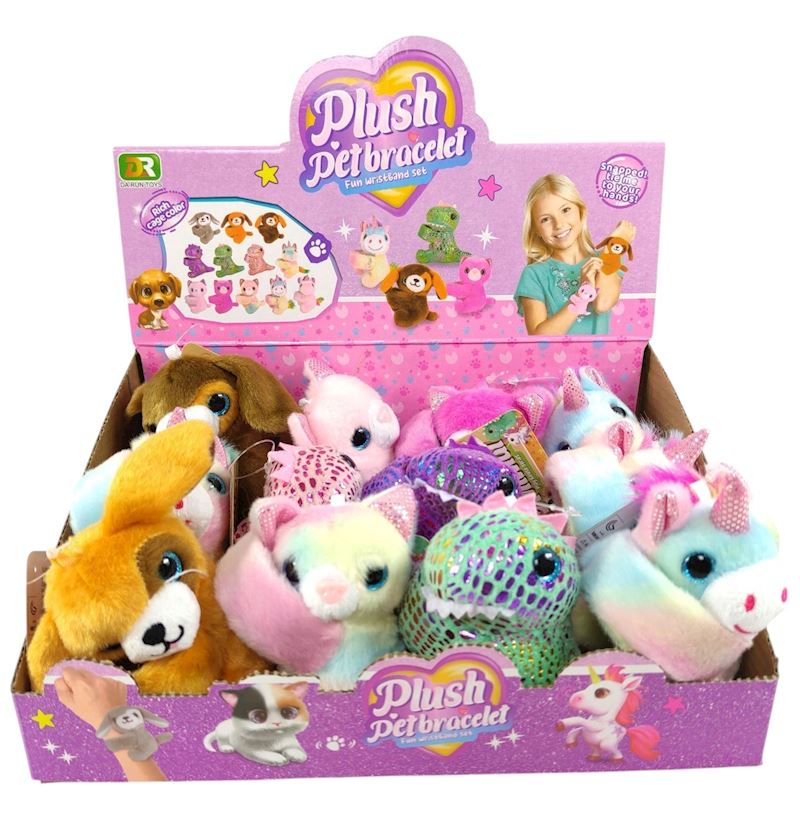 Bracelet à déclic peluche 