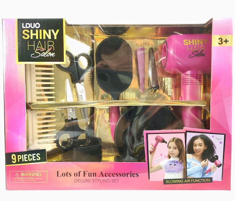 Set de jeu soin des cheveux 9 pièces, ex 3 Piles AAA