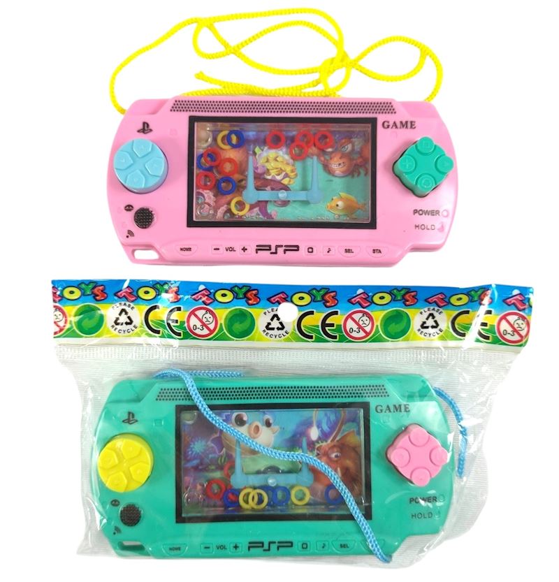 Jeu d'eau console de jeu 10 cm 4 ass.