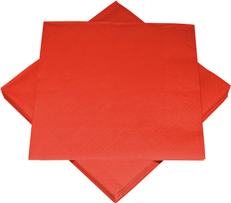 Serviettes 20 pcs rouge 33x33 cm