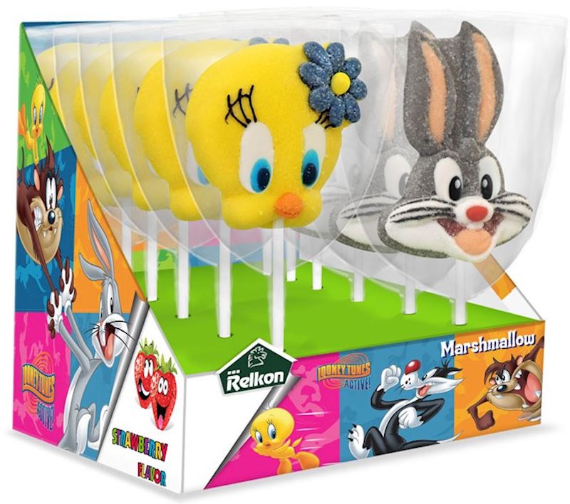 Marshmallow Lollipop 45g Looney Tunes sort.
