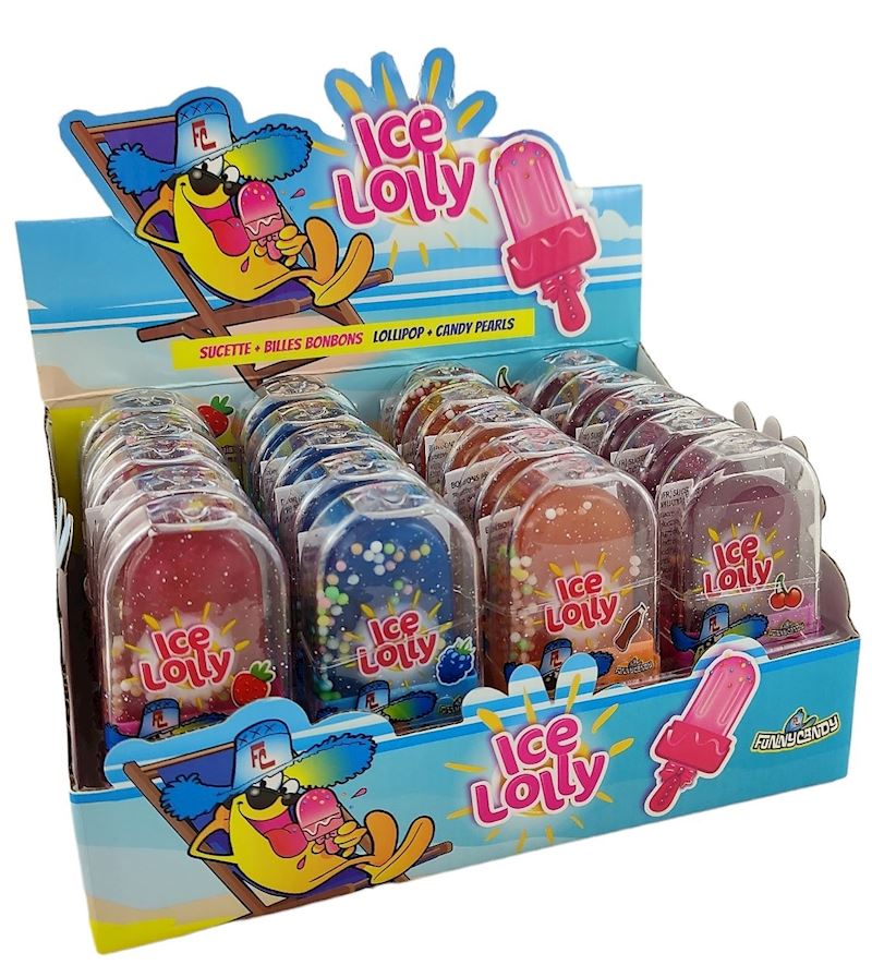 FunnyCandy Ice Lolly Candy 16g 4 Aromen