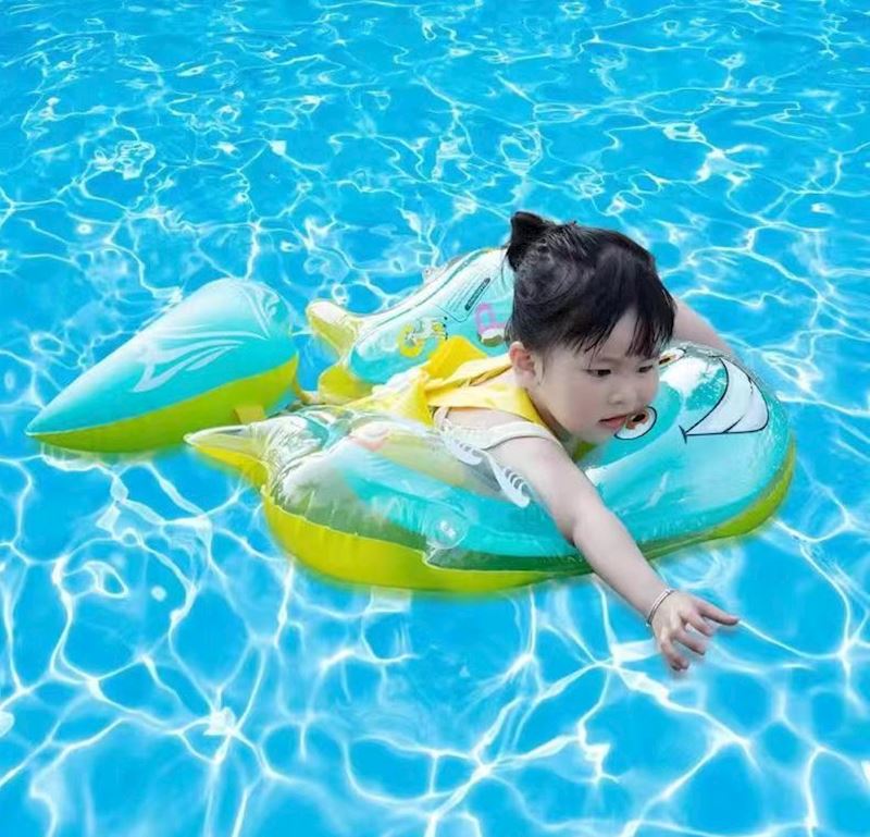 Bouée de natation pour enfant 71x58cm avec toit solaire