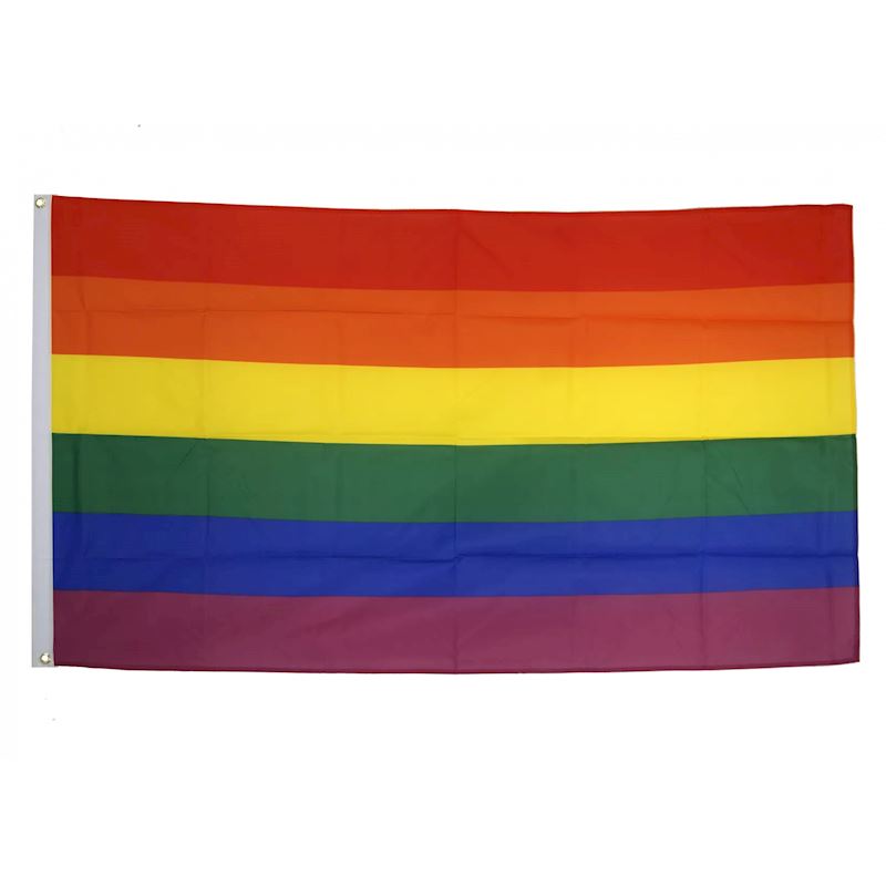 Fahne Regenbogen 90x150cm mit Ösen LGBTQ