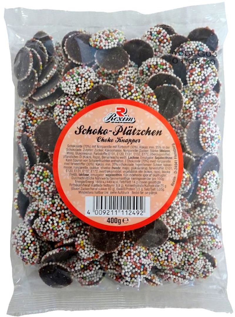 Pépites de chocolat avec nonpareils 400g en sac
